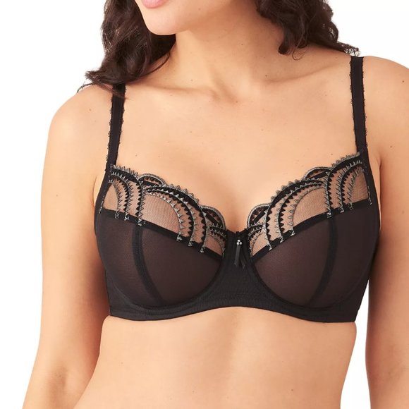 WACOAL Evocative Edge Underwire Black Full Coverage Bra - NEW Multiple Sizes - Picture 1 of 12